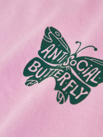 NAME IT Langærmet Løs Bluse Violet Sweet Dreams Butterfly
